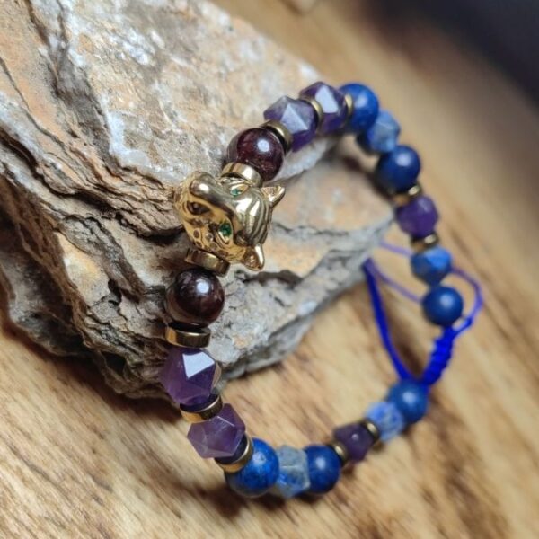 Cheeta azul con morado