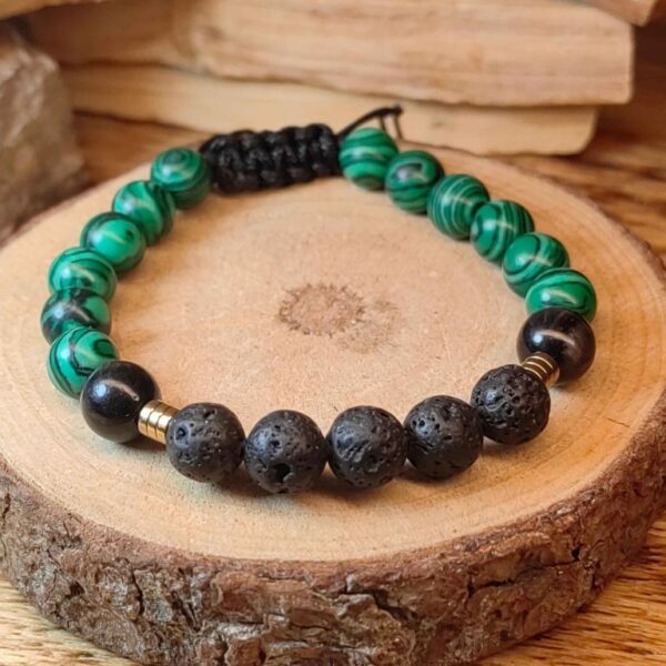 Brazalete verde negro 2