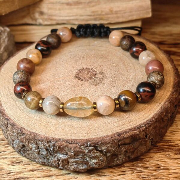 Brazalete cafe marron