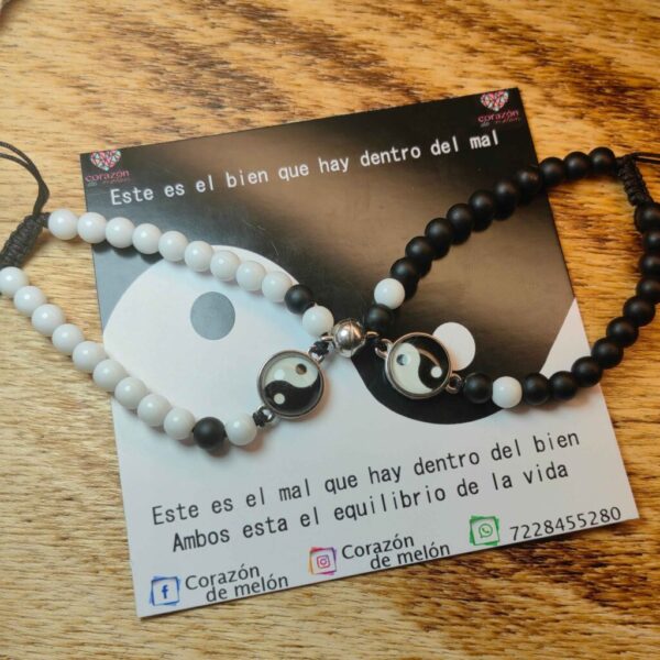 Ying yang luminoso con iman
