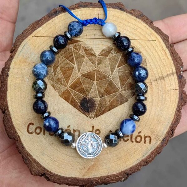 Medalla de san Benito azul